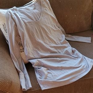 Sparkly Maternity Long Sleeve V-Neck Tee